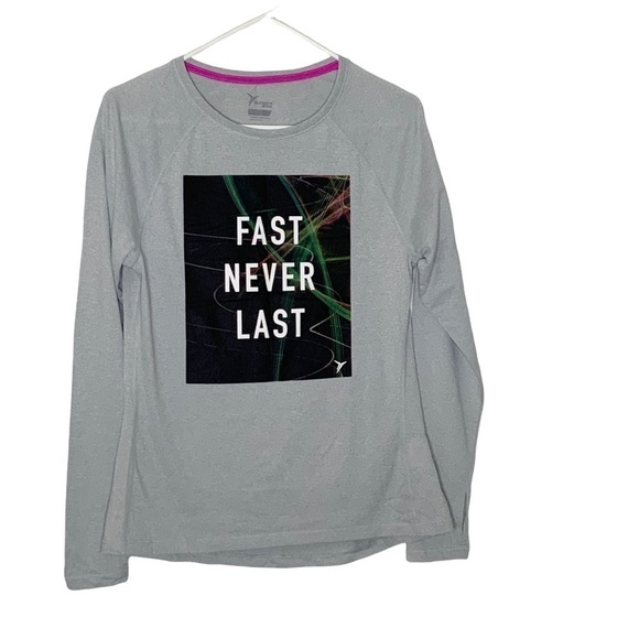 OLD navy active long-sleeve top. Light grey. Size M - Picture 1 of 6